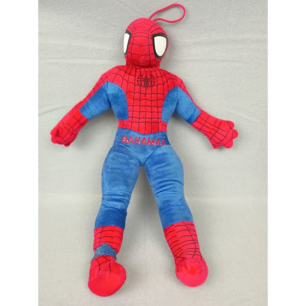 Lissidoll Spider-Man Bahamas Souvenir Plush Stuffed Toy Red Blue 19.5 Inch